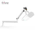 Fifine BM88 Microphone Arm Stand, Boom Arm Stand with Desk Mount Clamp, Screw Adapter, Cable Management, Suspension Mic Stand Flexible Arm Mic Stand Sturdy Low Profile for Podcast Streaming Gaming Studio. 