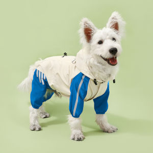 Reddog Áo mưa cho chó áo khoác không thấm nước và Windproof dáng poncho có mũ cho nhỏ để chó lớn và chó con nam nữ quần áo cho chó
