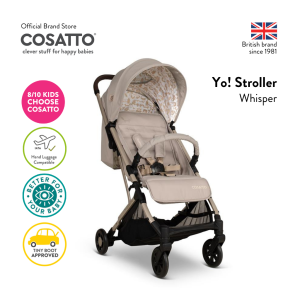 Cosatto Yo! Whisper Travel Stroller Carry-on Hand Luggage Compatible Foldable Lightweight