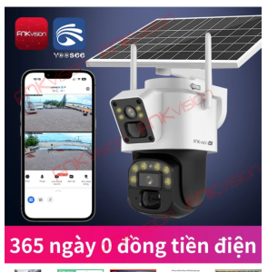 [Tặng Kèm Sim] Camera Yoosee năng lượng mặt trời 1 mắt hoặc 2 mắt Dùng Sim 4G Tích hợp sẵn sim 4G
