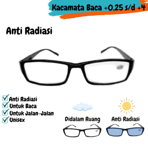 Kacamata Baca Anti Radiasi Kacamata Plus Kacamata Rabun dekat Untuk Wanita Dan Pria Reading Glasses