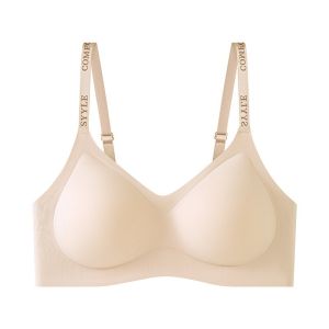 Maniyun Soft Support Seamless Bra Women Small Chest Gathered Non-wired Comfort Bra Lingerie