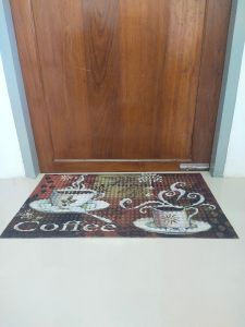 ส่งฟรี พรมดักฝุ่น พรมเช็ดเท้า พรมสักหลาด พิมพ์ลาย โพลีเอสเตอร์ วางหน้าประตูทาง ทนทาน ซับน้ำและดักสิ่งปรกได้ดี ข้างล่างเป็นยางกันลื่น