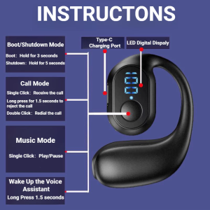 KY2 PRO Single-ear Earbuds Bluetooth Wireless EarphoneTWS Big Capacity Battery with 16H Playback