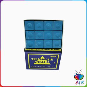 AIK ชอล์กฝนหัวคิว สีน้ำเงิน กล่องละ 12 อัน Billiard Chalk