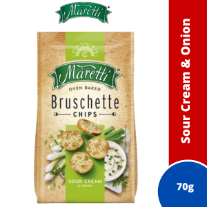 Maretti Oven Baked Bruschette Chips 70g- Sour Cream & Onion
