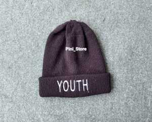 Topi Kupluk Rajut Bordir Lucu ( 3 - 18 Bulan )