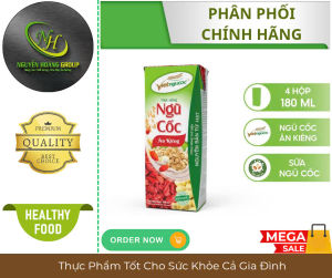 Lốc 4 Hộp - Thức uống ngũ cốc ăn kiêng 180ml