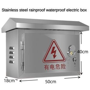 304 stainless steel distribution box outdoor rainproof and dustproof power box equipment junction box ，Stainless steel horizontal electric box outdoor electric box waterproof and rainproof electric box