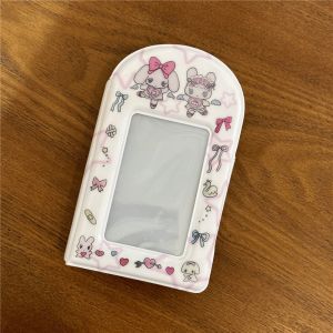 OWTWO สไตล์เกาหลีแบบ อัลบั้มการ์ด ดาวย้อนยุค พีวีซีพีวีซี แฟ้มโฟโต้การ์ด มี10หน้าภายใน สมุดสะสมบัตรไอดอล