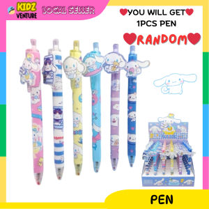 (READY STOCK)Kuromi Pendant 0.5mm Blue Erasable Gel Pen Stationary Kid Birthday Present Gift 库洛米拉蓝色中性笔0.5毫米文具gel pen