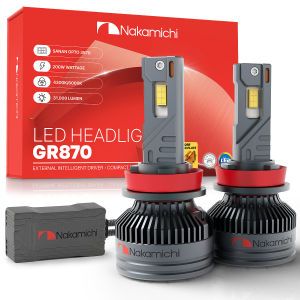 Nakamichi Car LED Headlight/Foglight 200W 31000LM H1 H4 H7 H11 9005 9006 9012 D2S/D4S GR870 (2 Pcs)