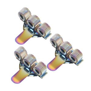 Pack Of 3 Metal Pen Holder with Pocket Clip for Journals Notebook Planner Adjustable Spring Rings Pen Holder Holder