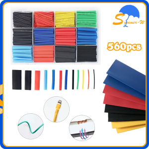 560PCS Heat Shrink Tube/Isolasi Bakar Kabel/Selang Bakar Kabel Warna Warni/Heat Shrink Tubing Kit