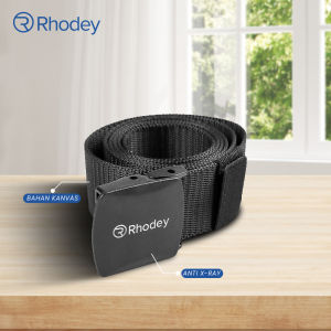 Rhodey Tali Ikat Pinggang Canvas 120cm Gesper kanpas