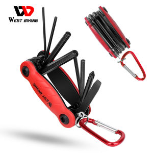 Westขี่จักรยาน8 In 1จักรยานเอนกประสงค์ซ่อมชุดกดสิวอัลเลนประแจชุดขี่จักรยานสกรูเครื่องมือS2เหล็กMTBจักรยานเสือหมอบซ่อมแซมเครื่องมืออุปกรณ์รถจักรยาน