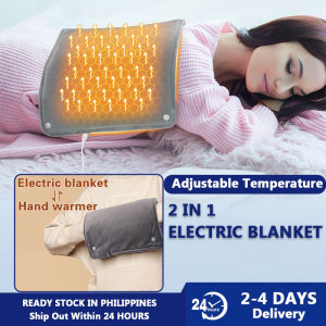 70*40cm Electric blanket is suitable for autumn and winter warmth machine washable grade 6 adjustable temperature 40cmx75cm heating blanket heater neck shoulder and back pain relief promote blood circulation and warmth