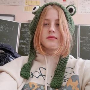 Autumn Winter Women Cute Green Frog Hat Crochet Knitted Hat Costume Beanie Hats Cap Hip-hop Cap Photography Prop Party