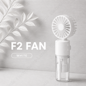 Electrobeats F2 Neck Hanging Spray Fan Portable Desktop Foldable Mini Fan Outdoor Travel Friendly Ergonomic Fan