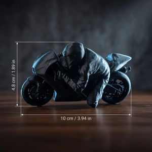 FFBH Racing Motorcycle Rider Figurine 3D Printed Desk Ornament Sport Motorbike Racing Gaming Desk Bookshelf Decor DIY Model Gift 2Z5B1