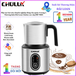 Máy tạo bọt sữa chuyên nghiệp dùng cho quán 4 trong 1 Chulux JMF-988S dung tích 500ml công suất 500W
