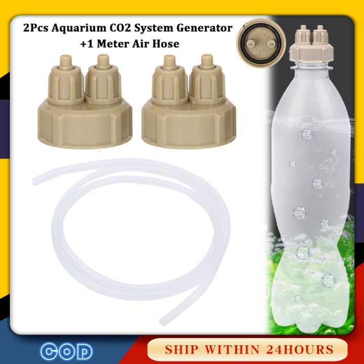2Pcs Simple Bottle Cap DIY CO2 Diffuser Air Generator System+1M ...