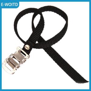 【E-WOITD】 1PC Pedal Straps Bicycle Feet Strap Bike Strap Toe Clip Strap Black