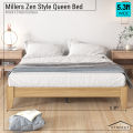 Queen Bed - MILLERS Series - 1 Color - Zen Style Queen Bed - Katil Queen Kayu - Katil Queen - Beds. 