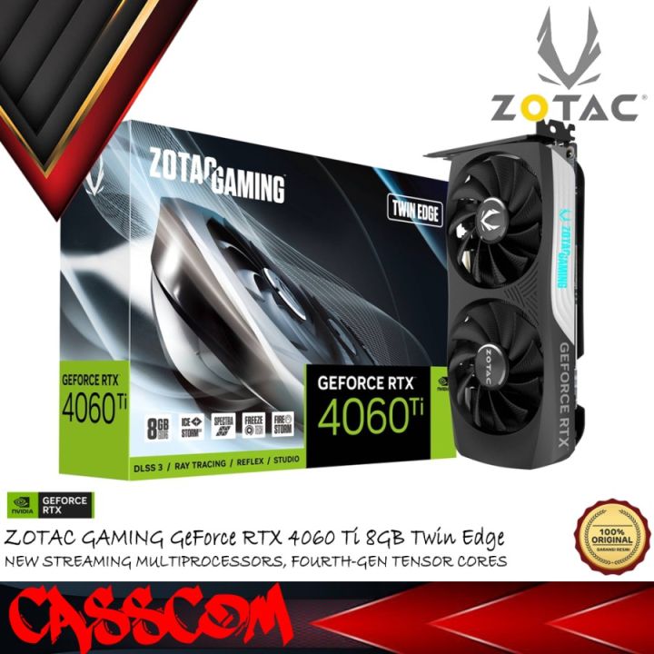 ZOTAC GeForce RTX 4060 TI Twin Edge 8GB GDDR6 RTX 4060Ti