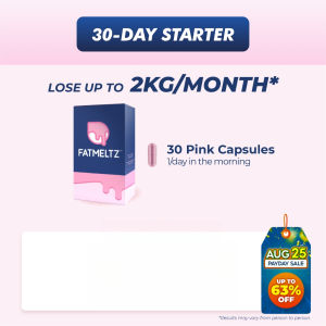 [30-DAY SINGLE PACK] BluePink Fat Meltz 100% Natural Weight Management Capsules Fat Burner & Kurus