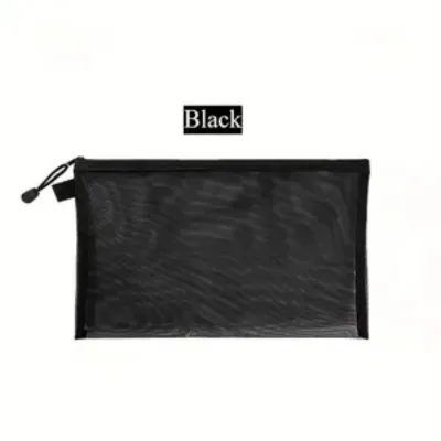 Stationary Pen Case Pencil Case Pouch Mesh Pen Bag Nylon Pencil Bag Pencil Pouch LARGE CAPACITY PEN BAG