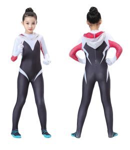 Fastshipment Movie Iron disfraz spiderman Children Superhero Cosplay 3D Spider Gwen Stacy Cosplay Jumpsuits for Kids Zentai Suit Party Gift