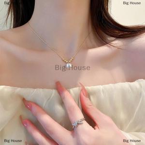 [COD] Big House Elegant Delicate Pendant Clavicle Necklace for Women Unique Design Fashion Girl Jewelry Everyday Birthday Party Gift