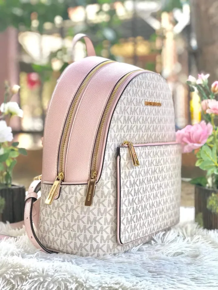 Michael kors pink backpack clearance with flowers