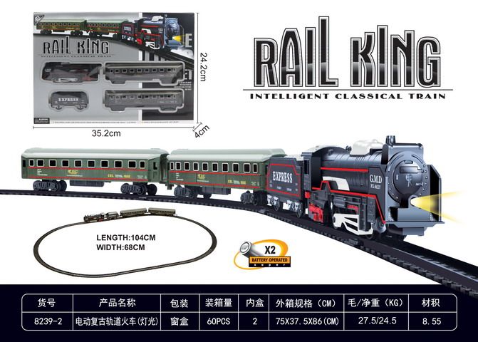 SYARIAH TOYS Mainan Kereta Api Rel Lokomotif Rail King Railking Gerbong ...