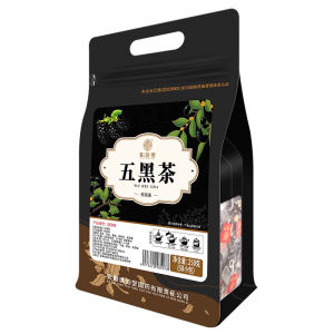 5gx 50sachets Five Black Tea 五黑茶 250G Black Rice Black Bean Mulberry Black Wolfberry Black Sesame Combination Teabag