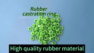 100pcs Castration Bands Rubber Rings For Castration Docking Sheep Goats Calves Elastrator O-Ring