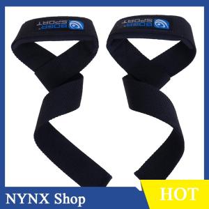 [NYNX] 2X Padded weight lifting straps training gym gloves hand bar wrist wraps support
