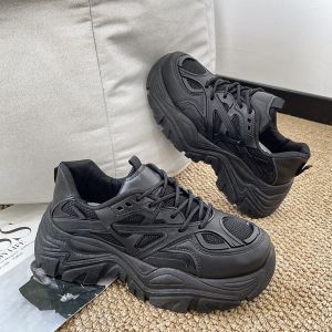 [Free Shipping] Autumn New Collection: Thick-Soled Breathable Single-Layer Platform Sneakers With Ultra-High Heels Designed To Accentuate The Legs White Shoes For Women