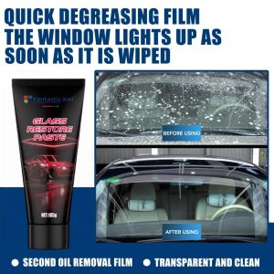 Car Glass Deep Cleaning Polishing Paste Glass Cleaning Anti-Fog Stain Removal Scratch Repair Polishing Paste 105g