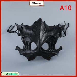 Follow Get New[Bloom Z] Party Skull Mask Long Teeth Demon Skeleton Half Face Mask Wolf Dragon Tiger Houjuu Nue Mask Cosplay Halloween Costume Props