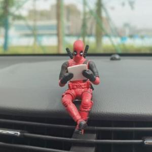 Car ornaments dolls Deadpool Car Accessories Classic Anime Figures Model Car Avengers Creative Model