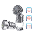 Đèn năng lượng mặt trời 3in1 2 chế độ kèm quạt tích điện và sạc điện thoại. 