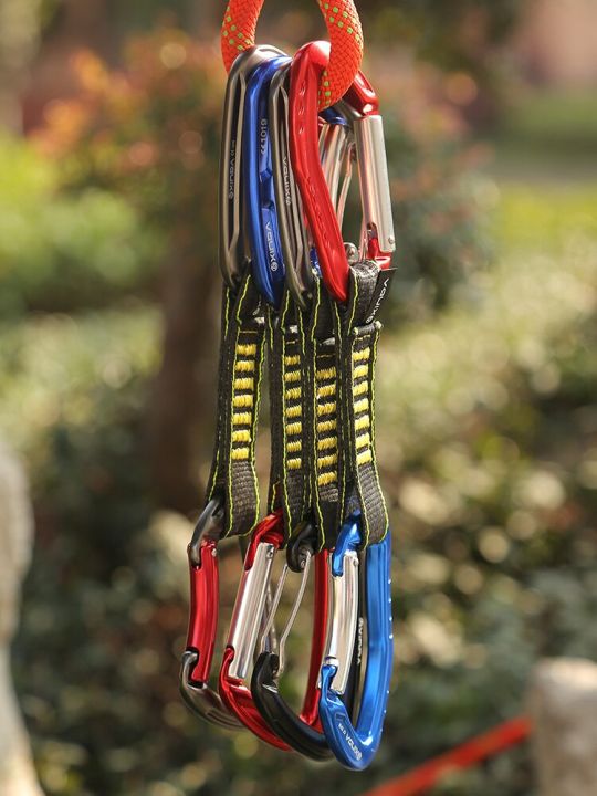 XINDA Rock Climbing Quickdraw Sling Professional Safety Lock Extenders Carabiner Mountaineer