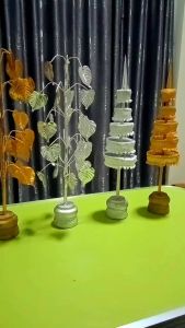 ต้นโพธิ์เงินโพธิ์ทองฉัตรเงินฉัตรทองสำหรับถวายพระถวายศาลพระภูมิถวายศาลตายายและแก้บนต่างๆ