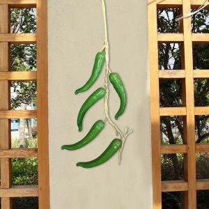 CAEWE Party Home Pepper Fruit Plants Chili skewers Photography Props Fake Vegetables Artificial Vegetables Wall Decor Simulation Food