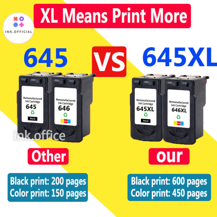 Canon 645 ink cartridge 646 cartridge PG 645 ink cartridge CL 646