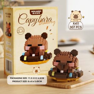 Mekansm Capybara Building Blocks Nano Bricks Cute Animal Gift DIY Assemble Toys Children Gift Girl Boy