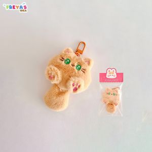 FR-C1223 Gantungan Kunci Boneka Lucu Keychain Animal Cute / Gantungan Tas Fluffy Kitten Aksesoris