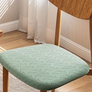 SKJK STUDIO Có thể tháo rời Áo bọc ghế ăn Vải Jacquard co giãn Có thể giặt được Vỏ đệm ghế Tối giản Chống bẩn Bọc ghế bảo vệ Phòng ăn
